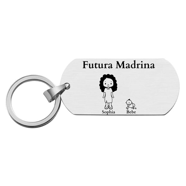 Artlequin Porte clés  Future mamie.
